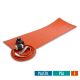 BriskHeat Silicone Rubber Heating Blankets with Controller with PSA - For Plastic